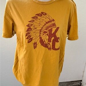 Womens chiefs Mustard Graphic T-Shirt